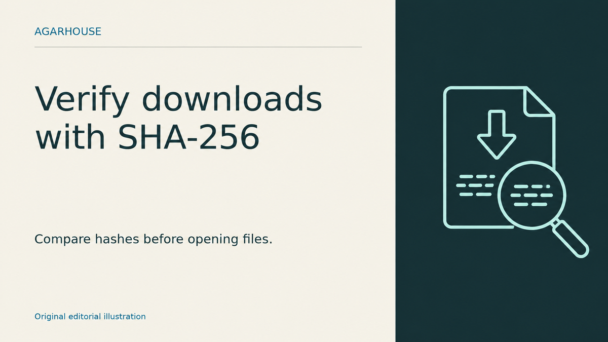 Check a Download Before You Run It: Verify Its SHA-256 Hash